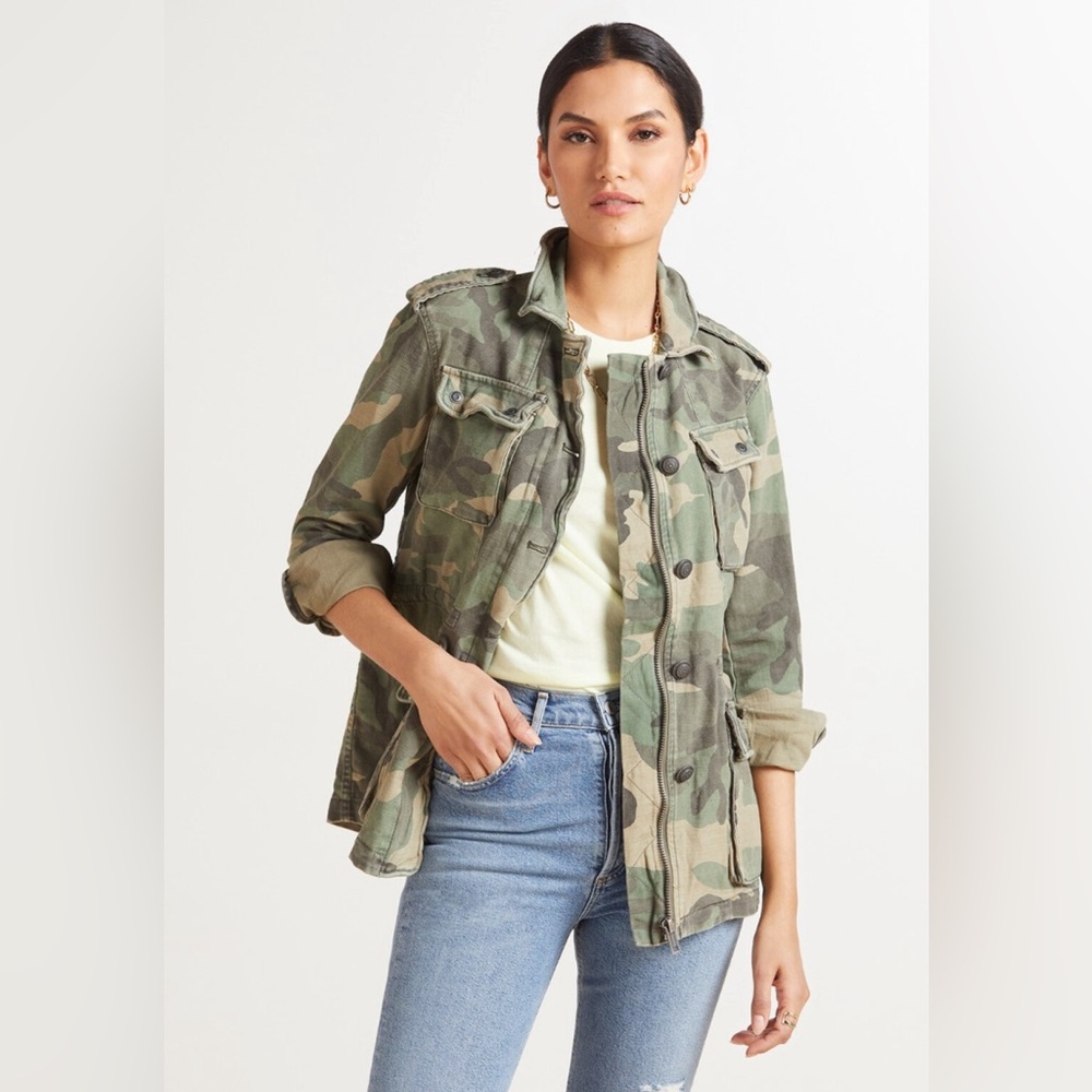 Free People Not your brothers military camo jacket